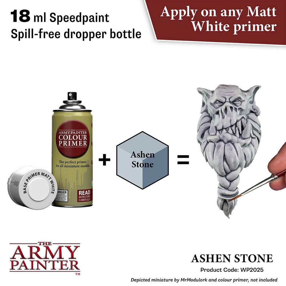 Army Painter WP2025 Speedpaint 2.0 Ashen Stone 18ml (8938225369325)