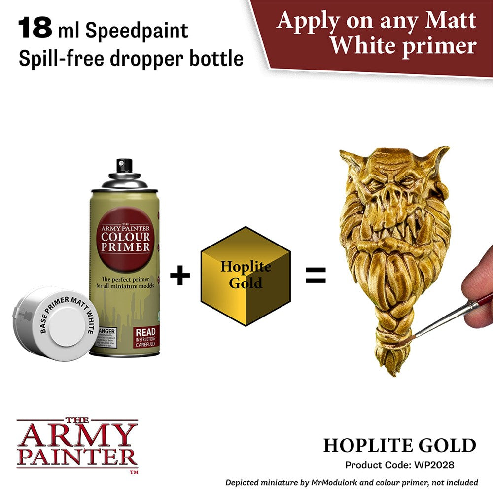 Army Painter WP2028 Speedpaint 2.0 Hoplite Gold 18ml (8938225631469)