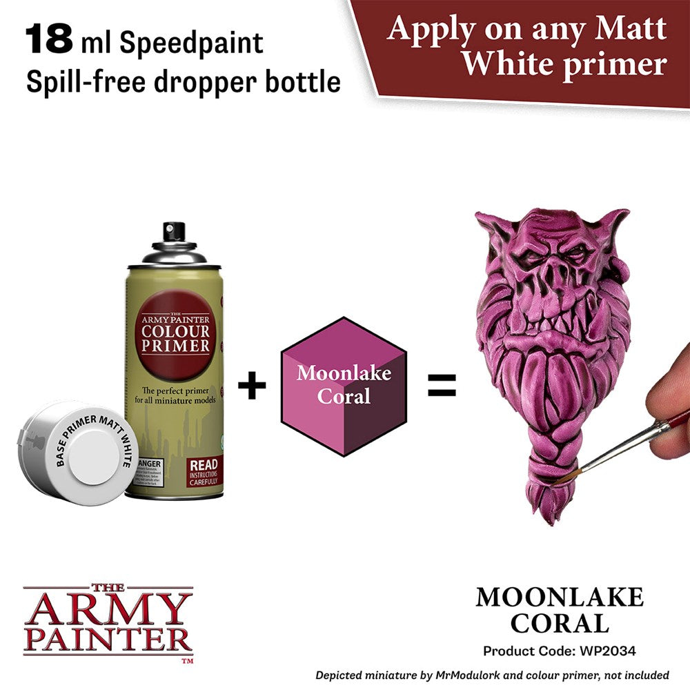 Army Painter WP2034 Speedpaint 2.0 Moonlake Coral 18ml (8938226811117)