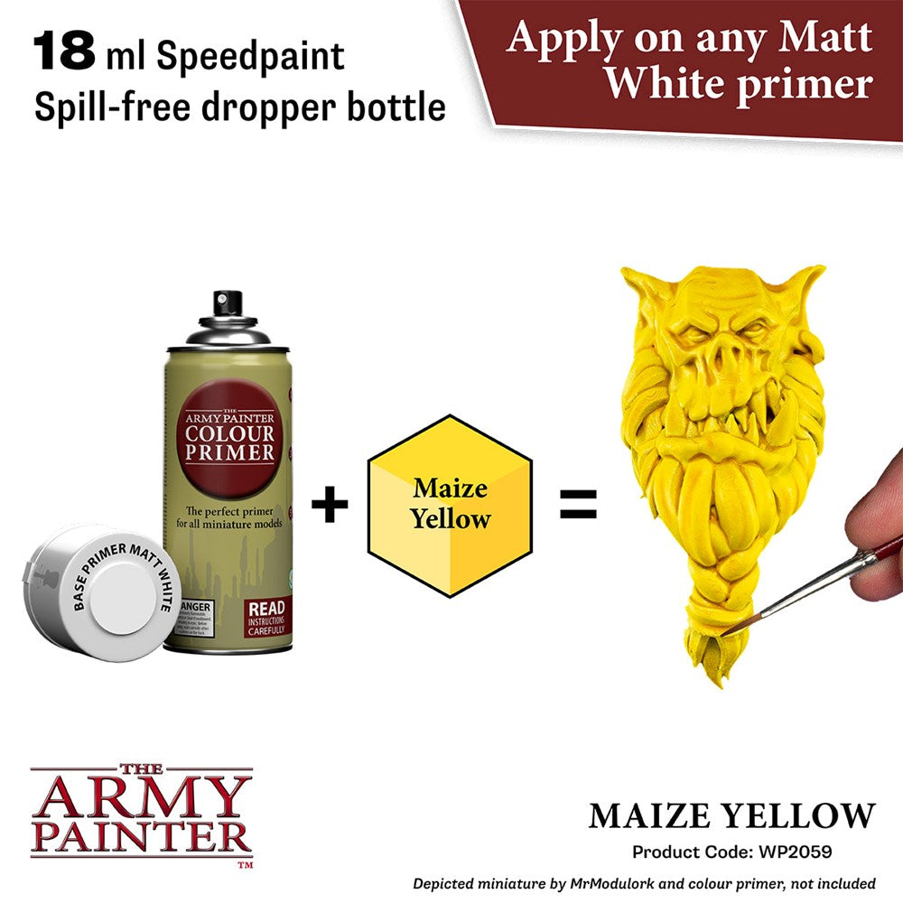 Army Painter WP2059 Speedpaint 2.0 Maize Yellow 18ml (8938228908269)
