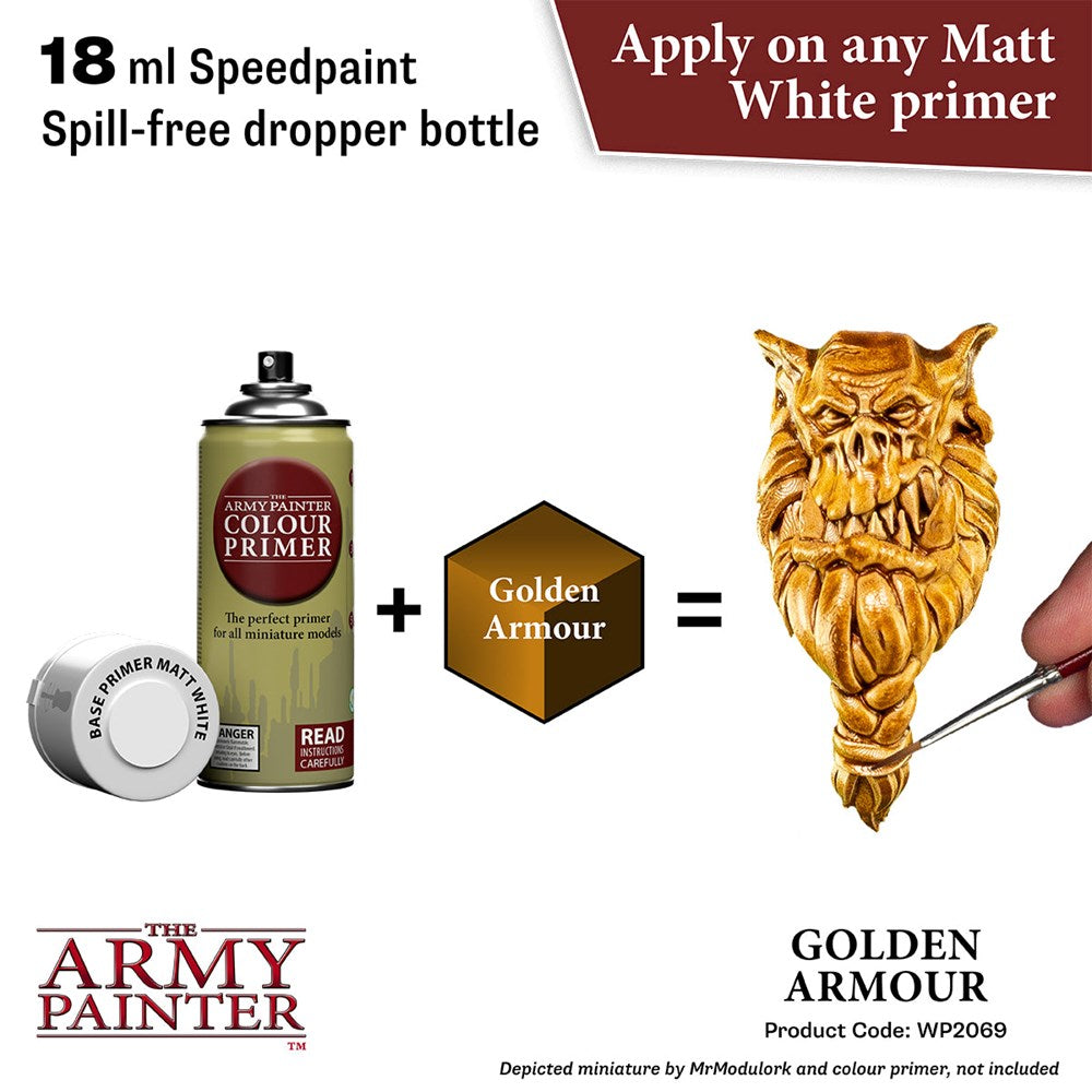 Army Painter WP2069 Speedpaint 2.0 Golden Armour 18ml (8938229661933)