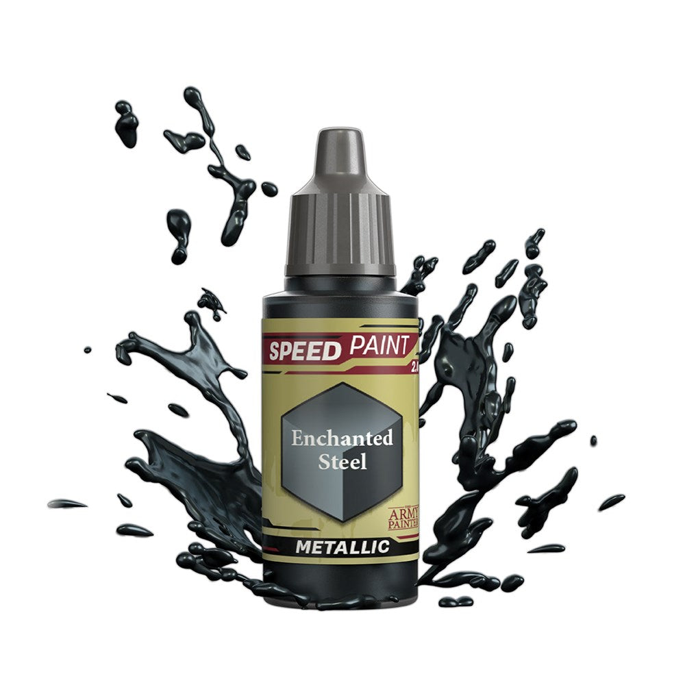 Army Painter WP2072 Speedpaint 2.0 Enchanted Steel 18ml (8938230022381)