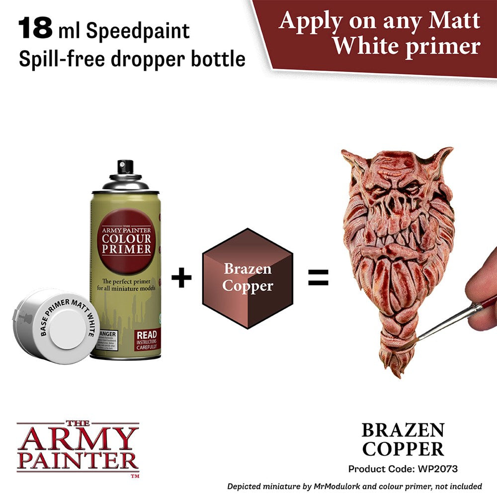 Army Painter WP2073 Speedpaint 2.0 Brazen Copper 18ml (8938230153453)