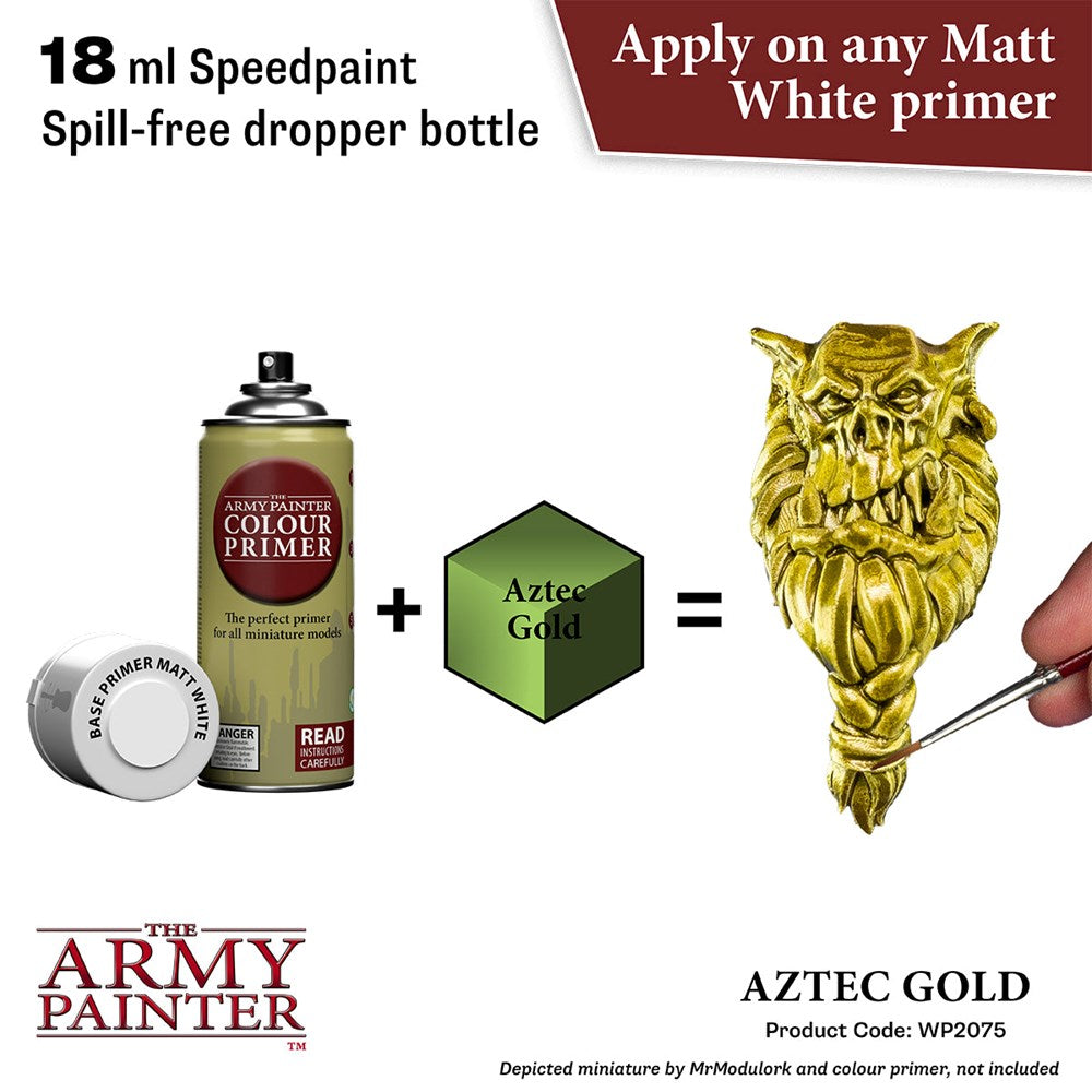 Army Painter WP2075 Speedpaint 2.0 Aztec Gold 18ml (8938230218989)
