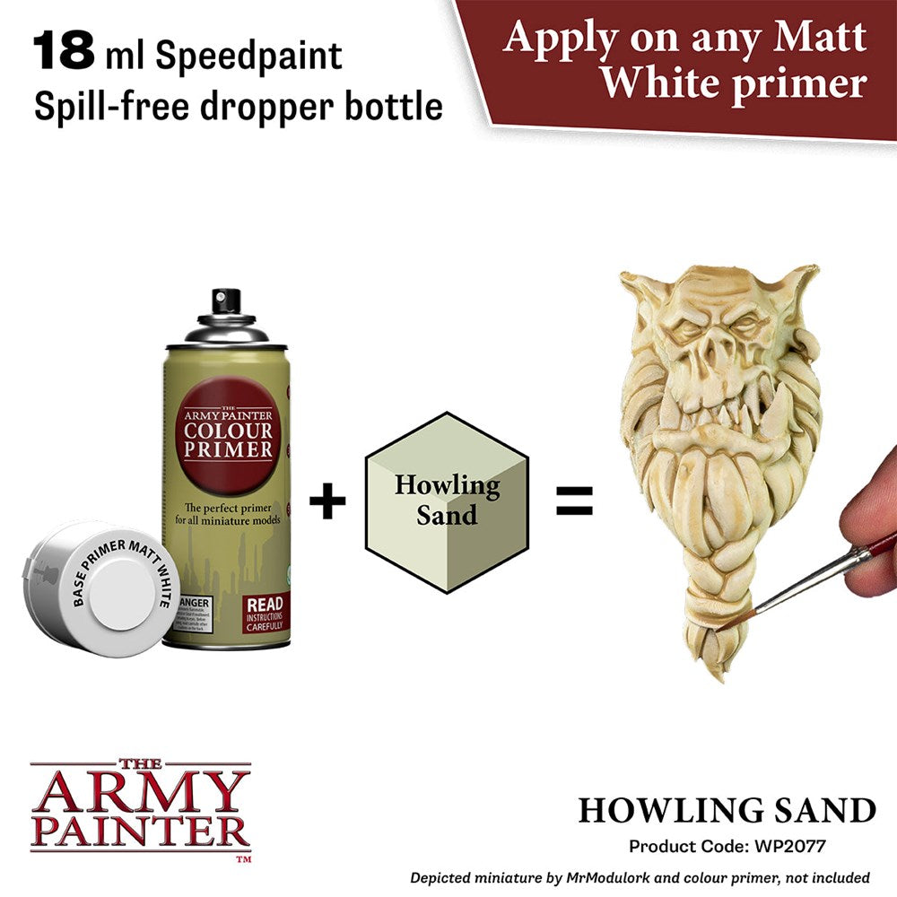 Army Painter WP2077 Speedpaint 2.0 Howling Sand 18ml (8938230350061)