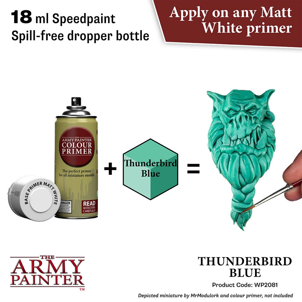 Army Painter WP2081 Speedpaint 2.0 Thunderbird Blue 18ml (8938230808813)