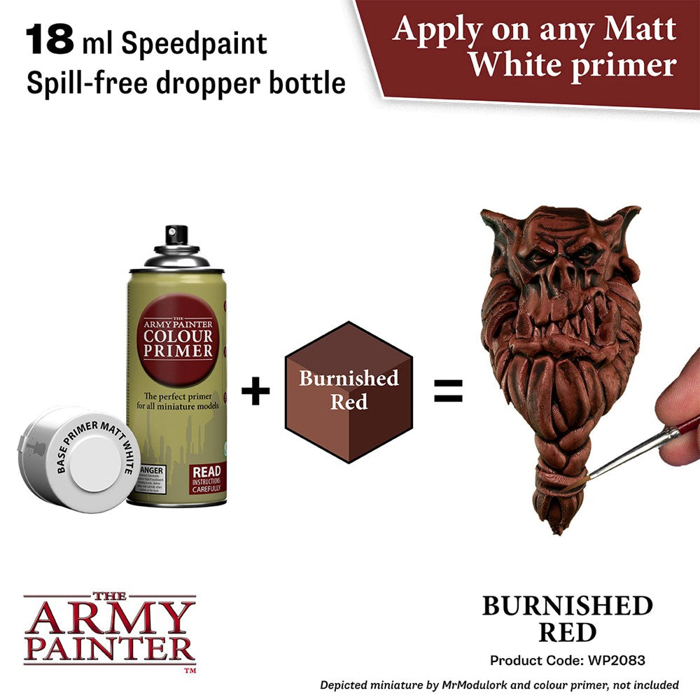 Army Painter WP2083 Speedpaint 2.0 Burnished Red 18ml (8938231038189)