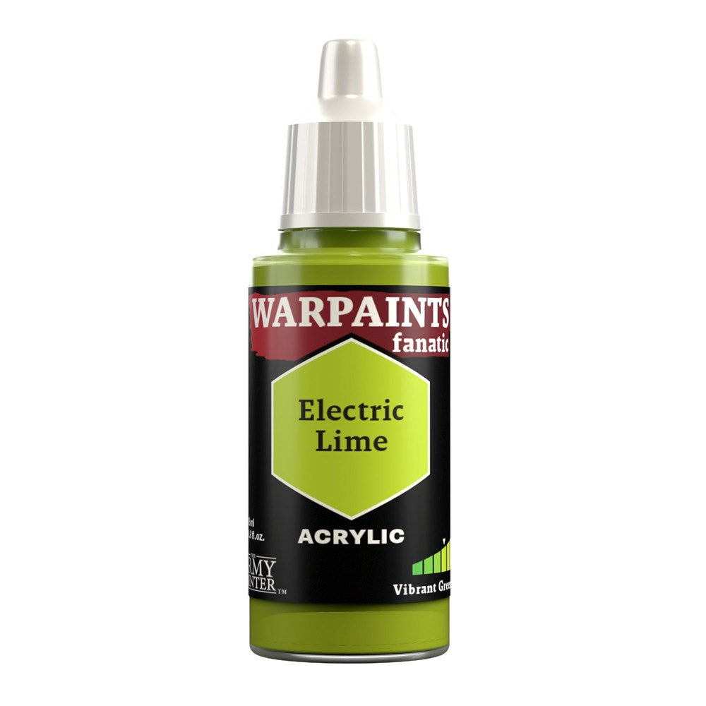 Army Painter WP3058 Warpaints Fanatic Electric Lime 18ml (8938236641517)