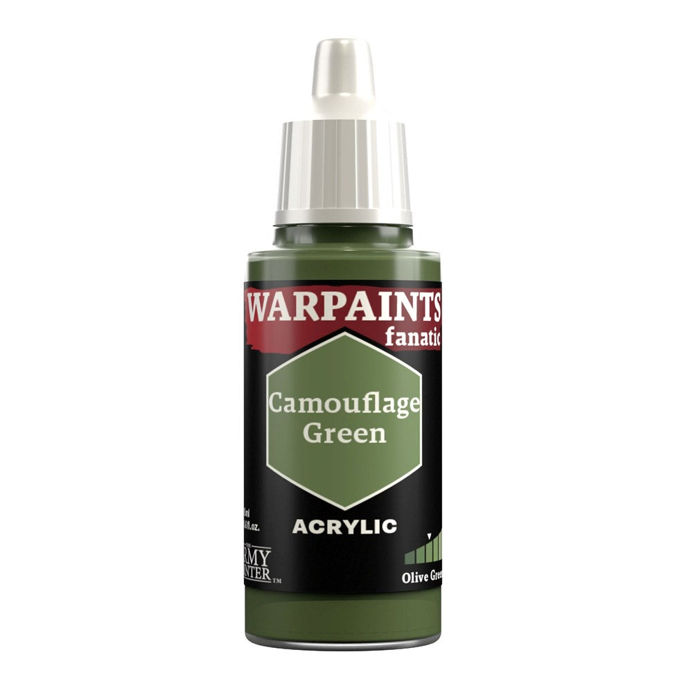 Army Painter WP3069 Warpaints Fanatic Camouflage Green 18ml (8938237329645)