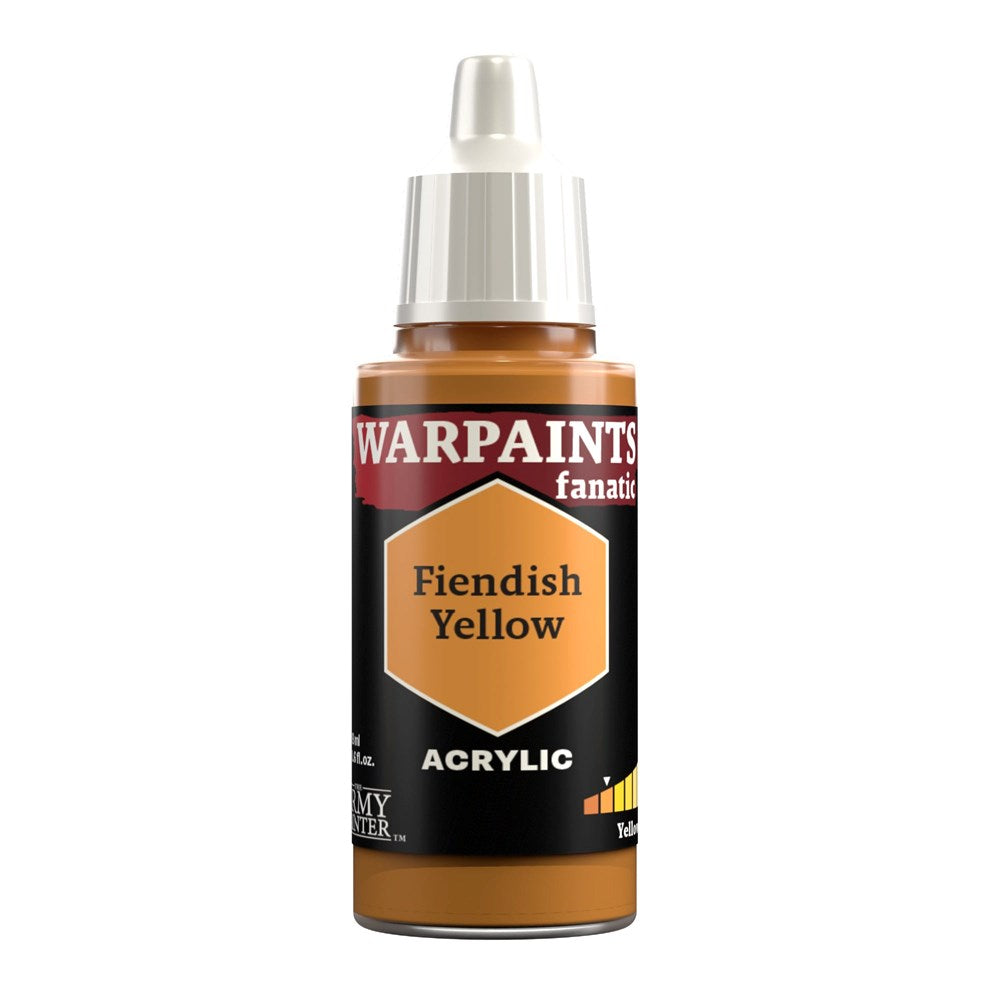 Army Painter WP3092 Warpaints Fanatic Fiendish Yellow 18ml (8938238935277)