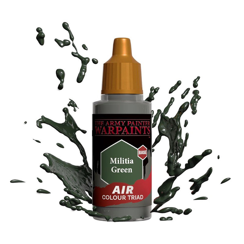 Army Painter AW3110 Warpaints Air Militia Green Acrylic Paint 18ml