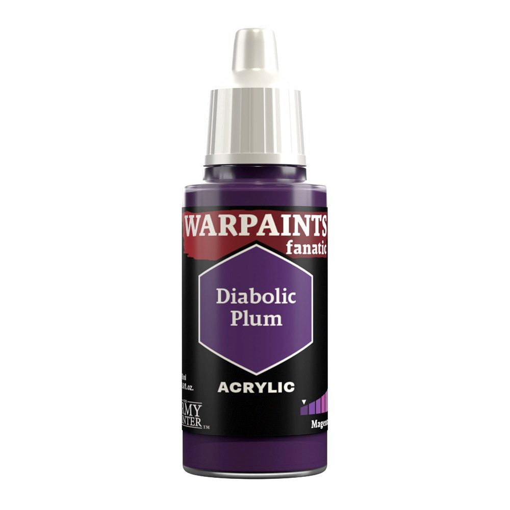 Army Painter WP3133 Warpaints Fanatic Diabolic Plum 18ml (8938243817709)