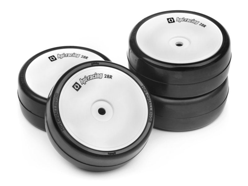 HPI Racing 120032 Wheels & Tires: Challenge 28R (4) (8452823351533)
