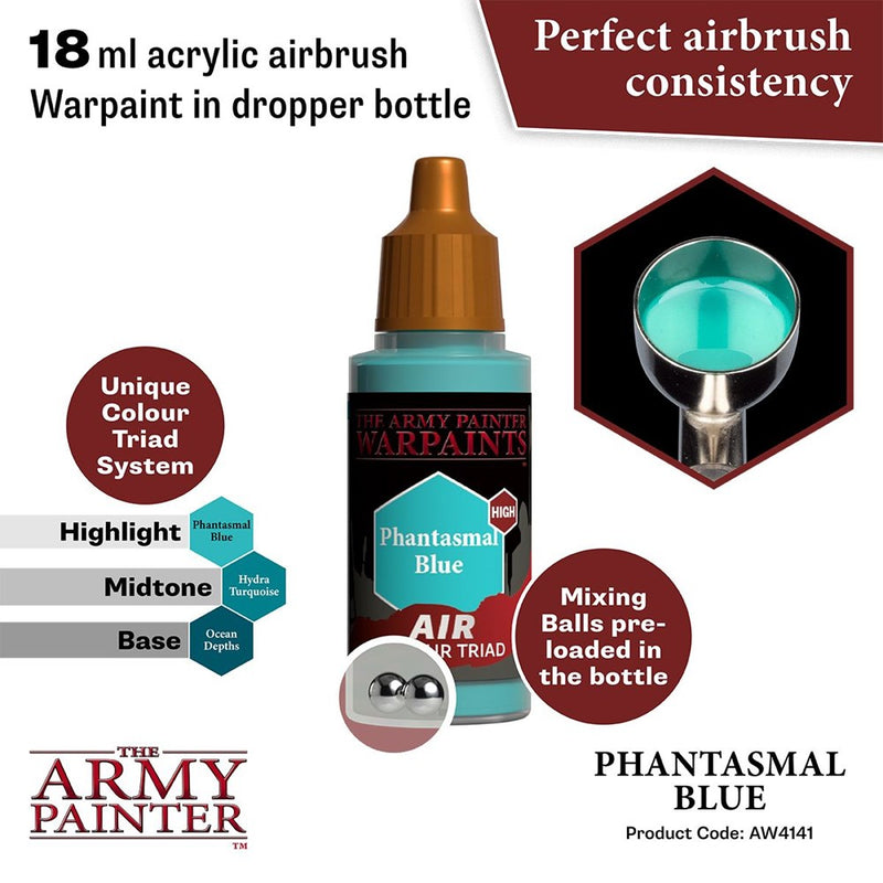 Army Painter AW4141 Warpaints Air Phantasmal Blue Acrylic Paint 18ml