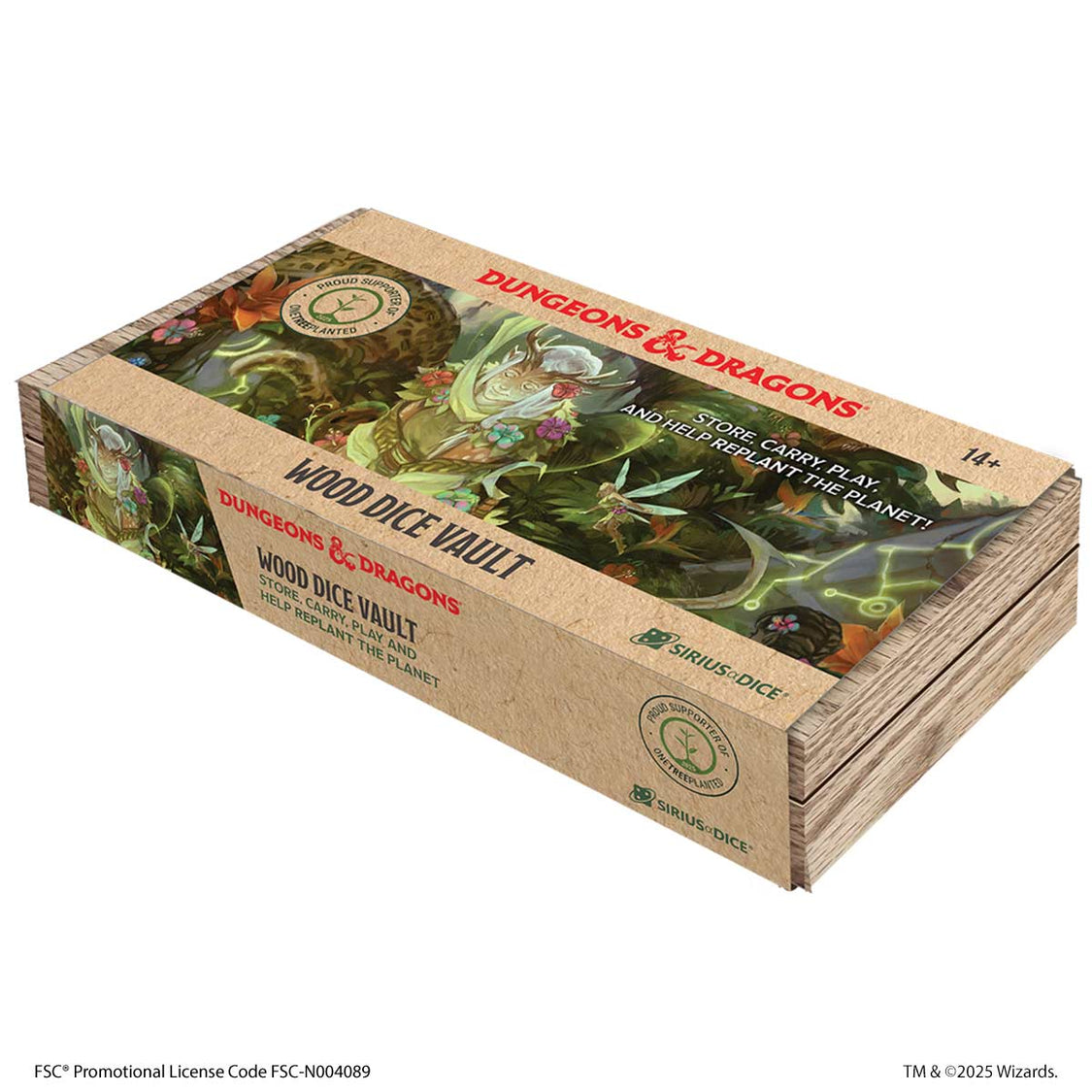 Sirius Wood Dice Vault Dungeons & Dragons - SDZ2100-01
