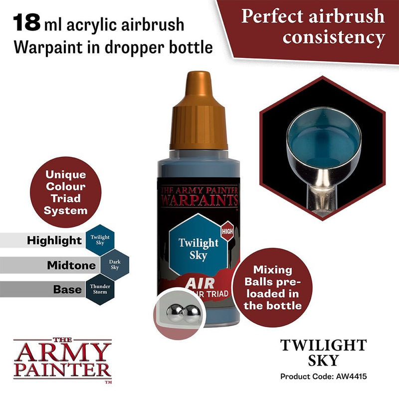 Army Painter AW4415 Warpaints Air Twilight Sky Acrylic Paint 18ml