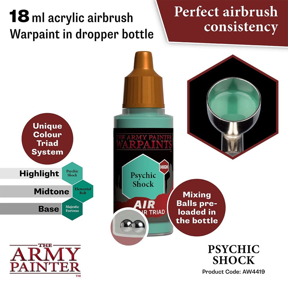 Army Painter Warpaints Air Psychic Shock Acrylic Paint 18ml (2)