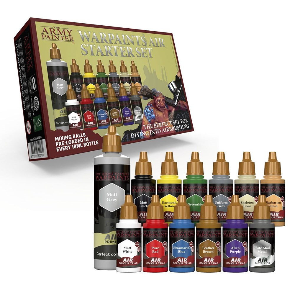 Army Painter AW8001 Warpaints Air Starter Set (8938253254893)