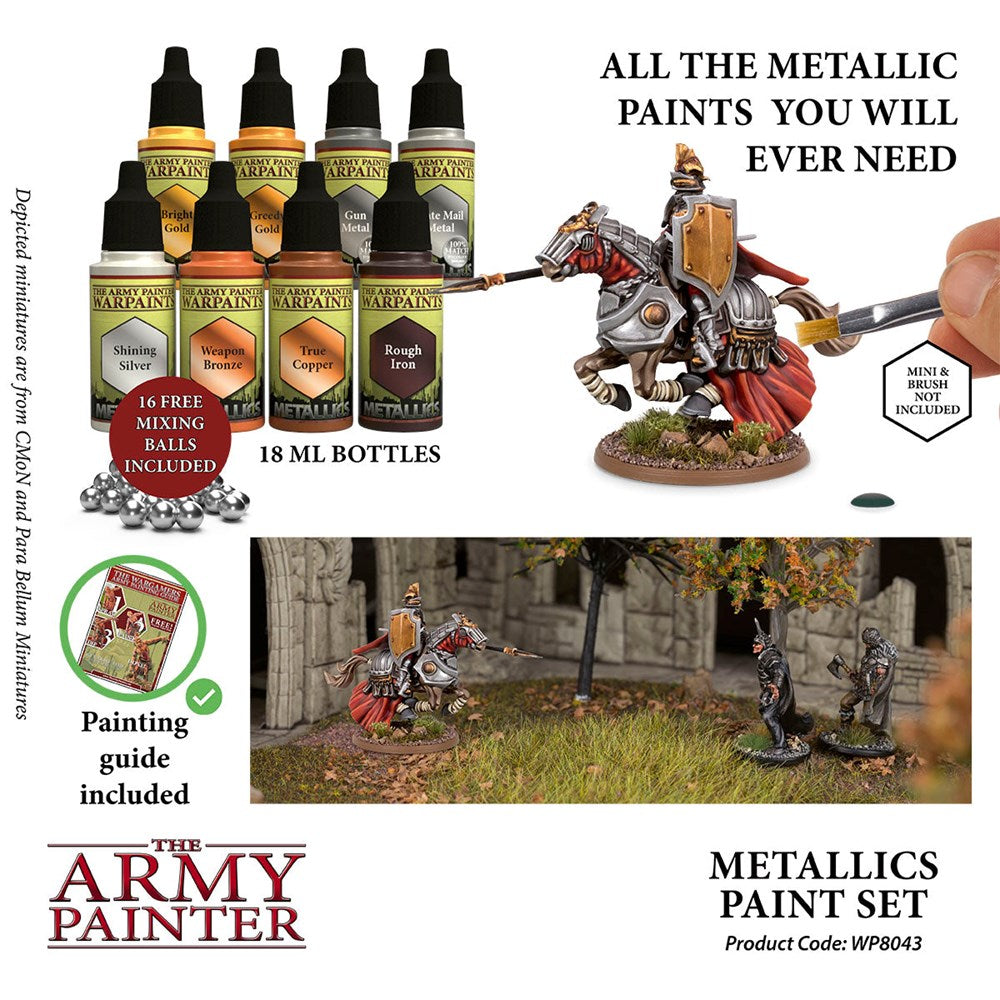 Army Painter WP8043 Paint Set Metallics Paint Set (8938253648109)