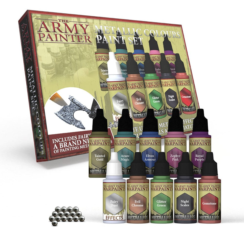 Army Painter WP8048 Paint Set Warpaints Metallic Colours Paint Set (8938253680877)