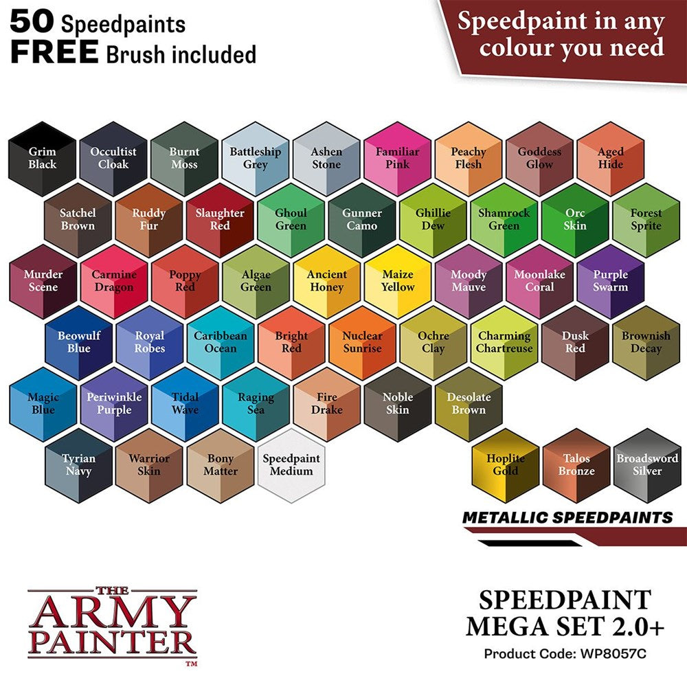 Army Painter WP8057 Speedpaint 2.0 Mega Set (8938253779181)
