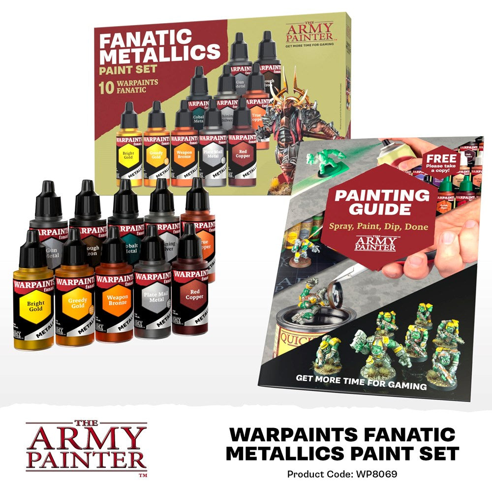Army Painter WP8069 Warpaints Fanatic Metallics Set (8938254369005)