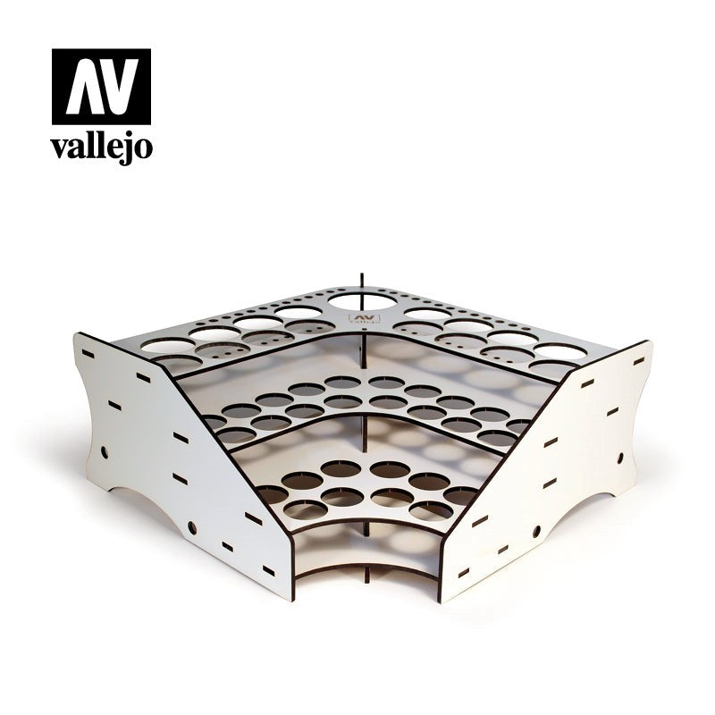 Vallejo AV26008 Accessories Wood Stand Corner Front (8938255515885)