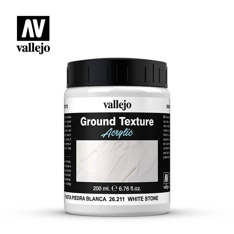 Vallejo AV26211 Diorama Effects White Stone Paste 200ml (8938256204013)