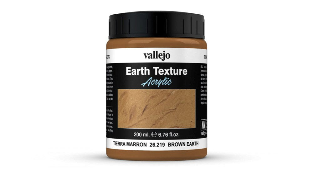 Vallejo AV26219 Diorama Effects Brown Earth 200ml (8938256695533)