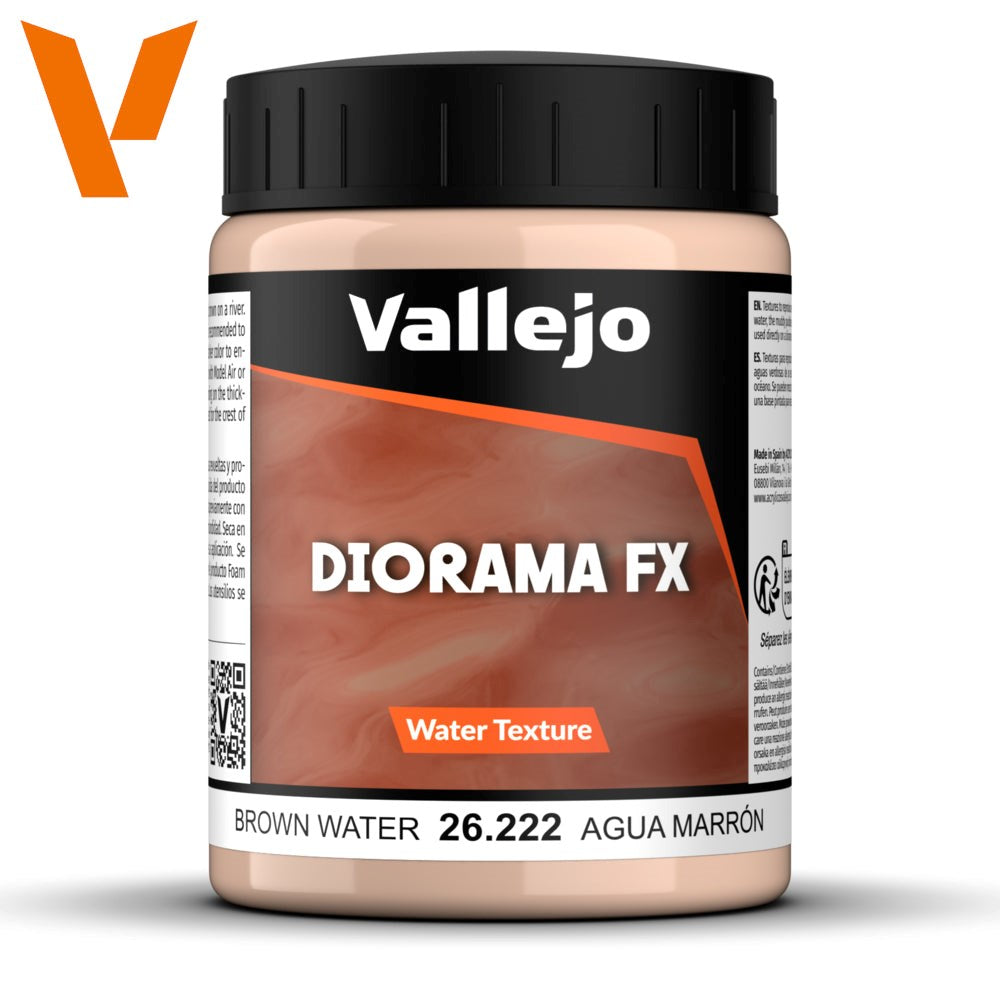 Vallejo AV26222 Diorama Effects Brown Water 200 ml (8938256957677)