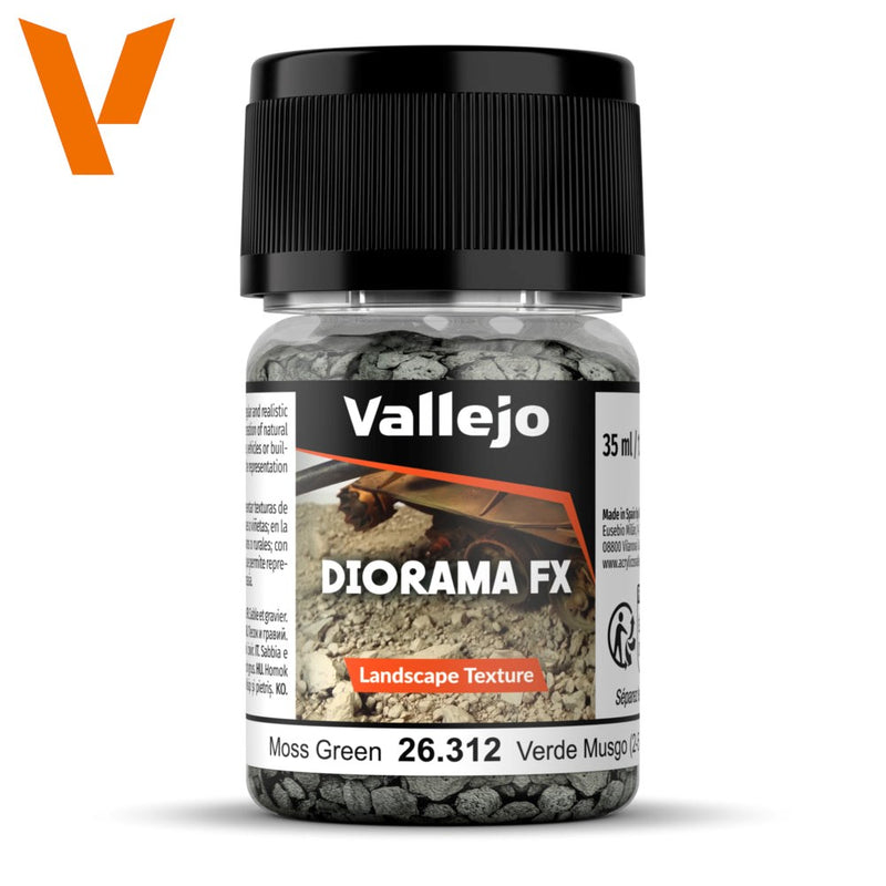 Vallejo AV26312 Diorama Effects Moss Green 2.0-5.0mm 35 ml (8938258366701)