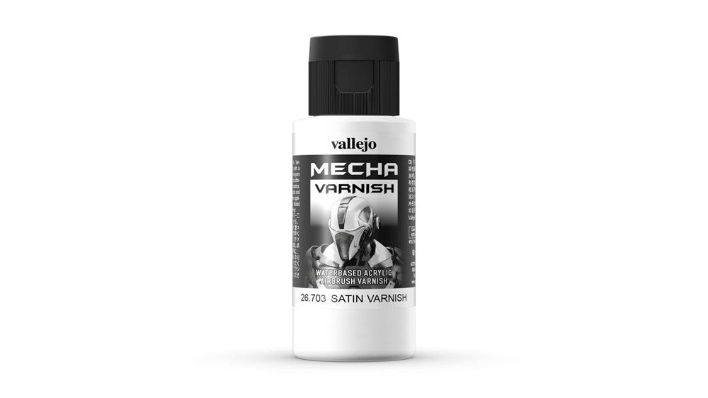 Vallejo AV26703 Mecha Colour Mecha Satin Varnish 60ml (8938260103405)