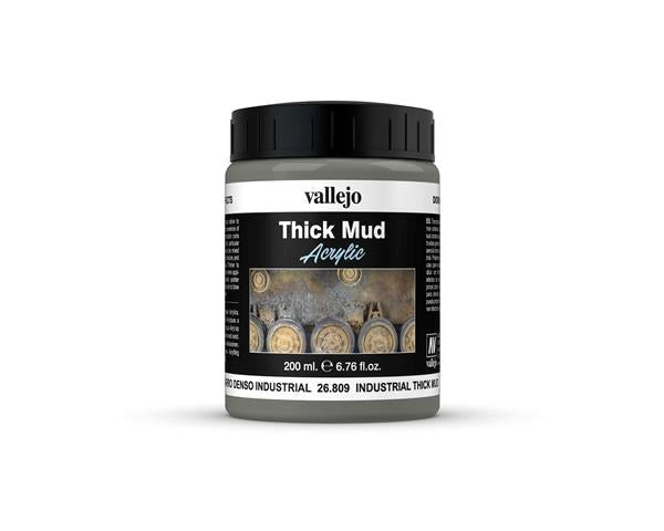 Vallejo AV26809 Diorama Effects Industrial Thick Mud 200ml (8938260431085)