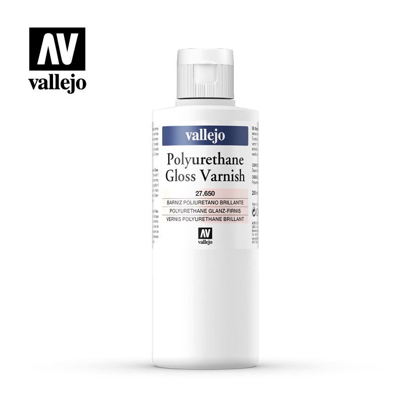 Vallejo AV27650 Gloss Varnish 200ml (8938260922605)