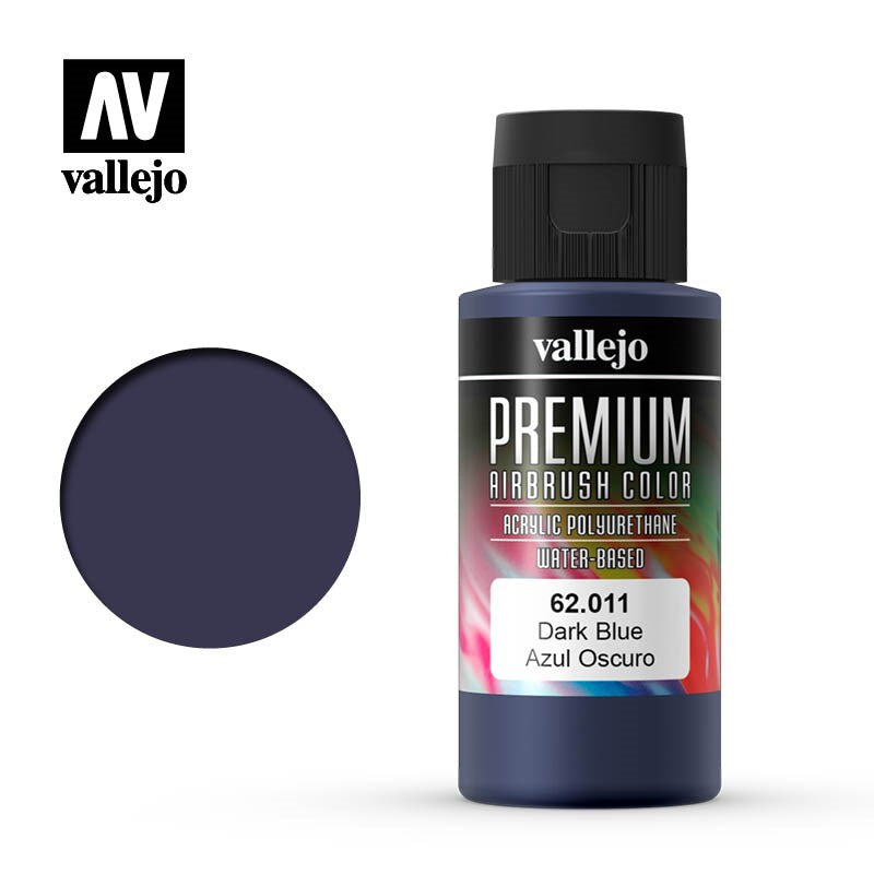 Vallejo AV62011 Premium Colour Dark Blue 60 ml (8938263871725)