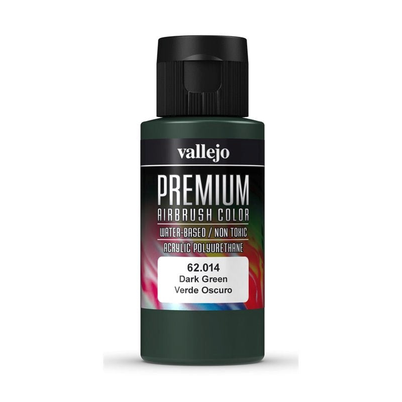 Vallejo AV62014 Premium Colour Dark Green 60 ml (8938264101101)