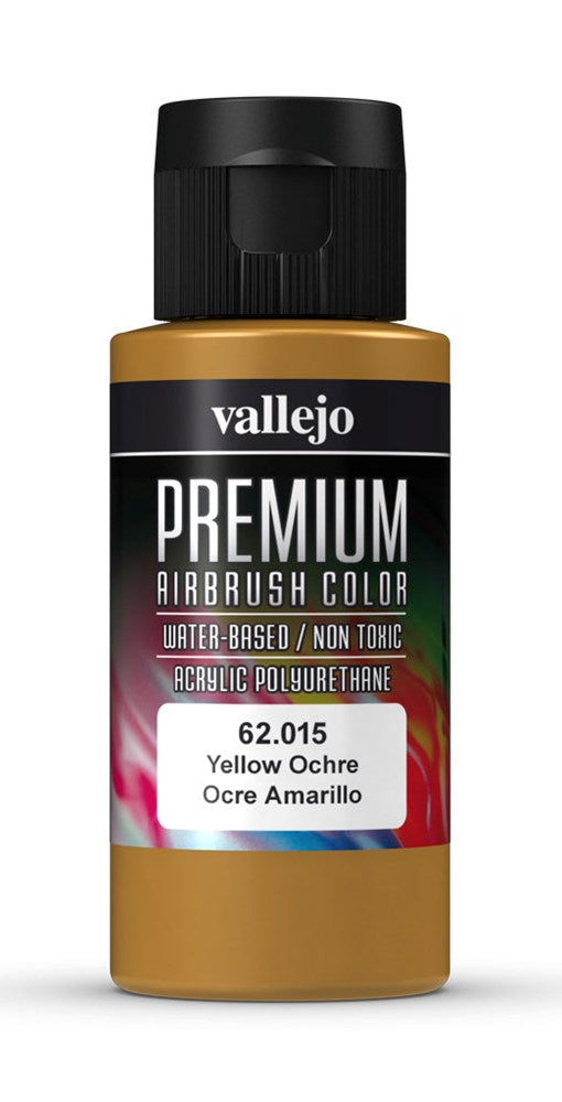 Vallejo AV62015 Premium Colour Yellow Ochre 60 ml (8938264199405)