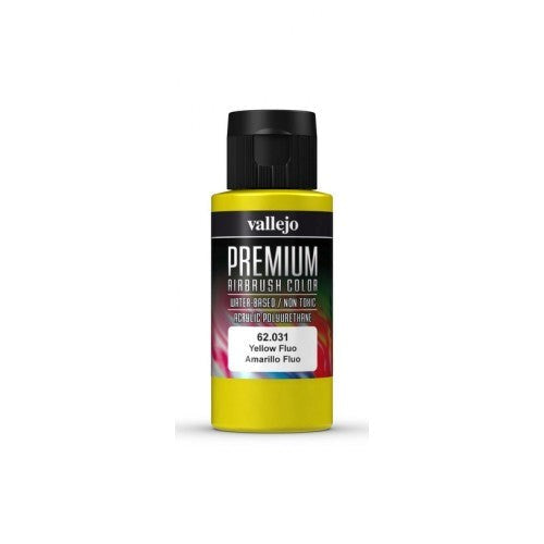 Vallejo AV62031 Premium Colour Fluorescent Yellow 60 ml (8938264658157)
