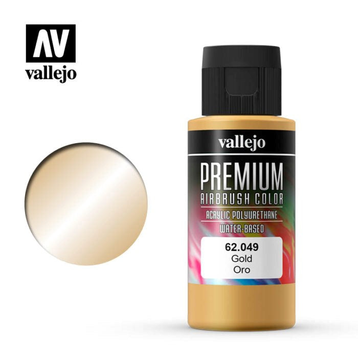 Vallejo AV62049 Premium Colour Gold 60 ml (8938266493165)