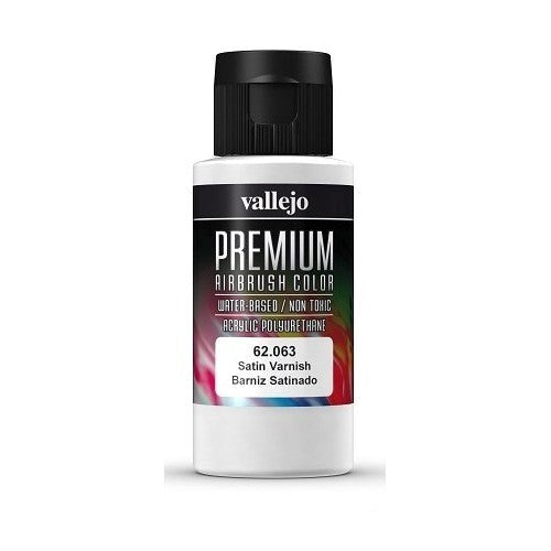 Vallejo AV62063 Premium Colour Satin Varnish 60 ml (8938266951917)