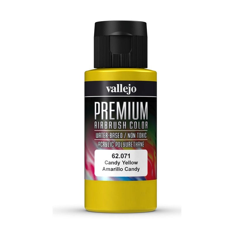 Vallejo AV62071 Premium Colour Candy Yellow 60 ml (8938267345133)