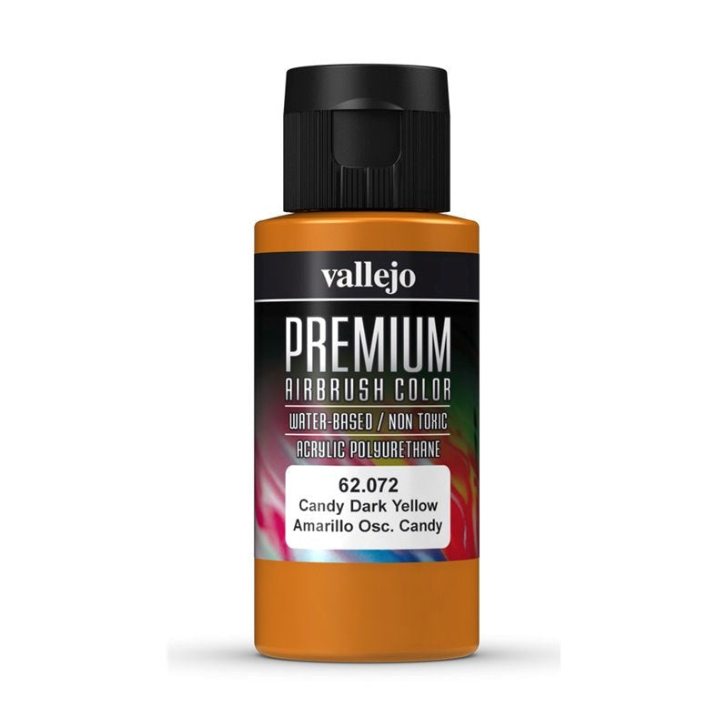 Vallejo AV62072 Premium Colour Candy Dark Yellow 60 ml