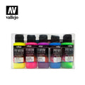 Vallejo AV62102 Premium Colour Fluo 5 Colour Set (8938268459245)