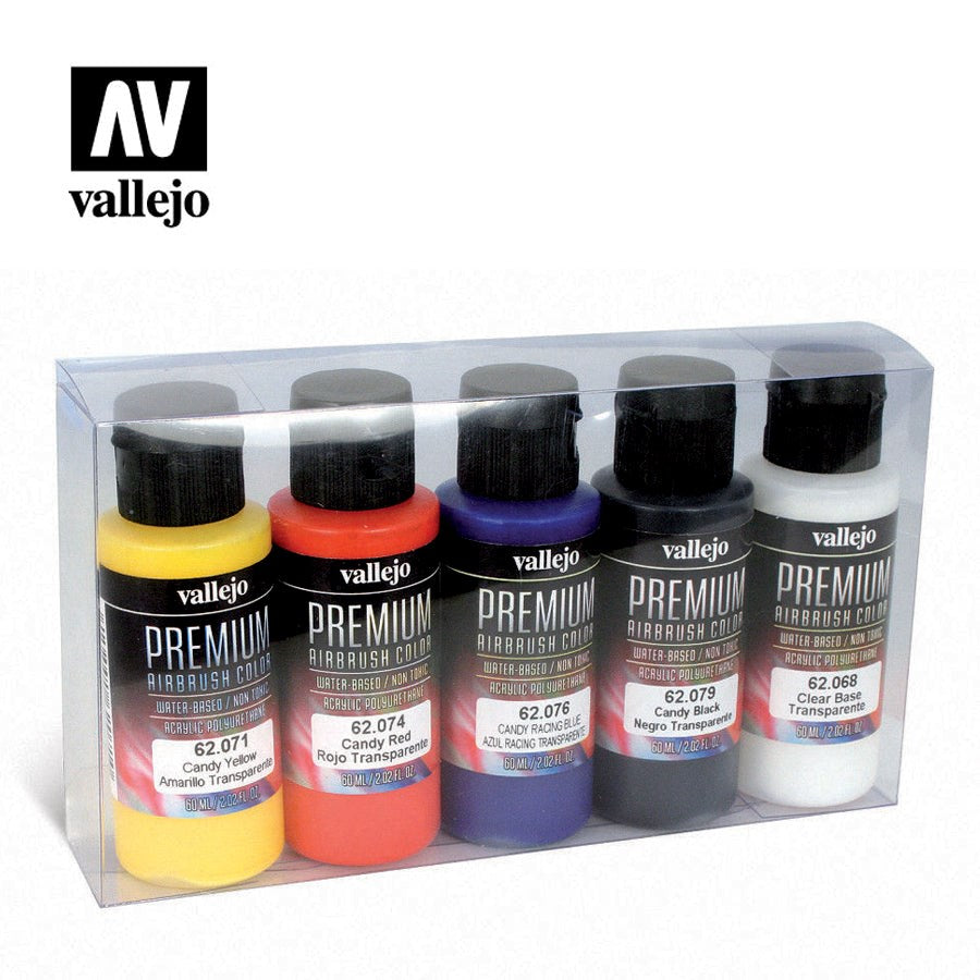 Vallejo AV62104 Premium Colour Candy 5 Colour Set (8938268655853)