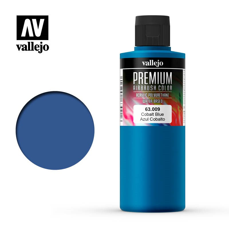 Vallejo AV63009 Premium Colour Cobalt Blue 200ml