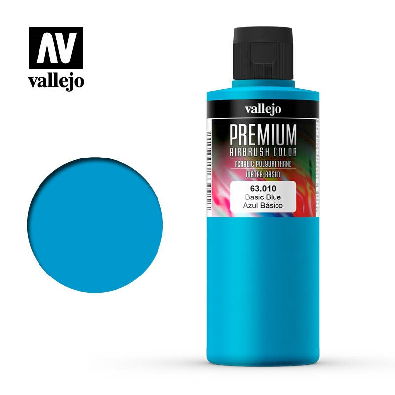 Vallejo AV63010 Premium Colour Basic Blue 200ml (8938269901037)
