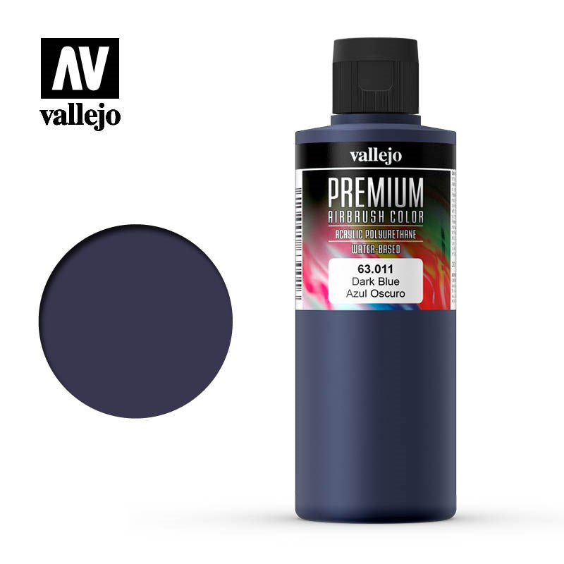 Vallejo AV63011 Premium Colour Dark Blue 200ml