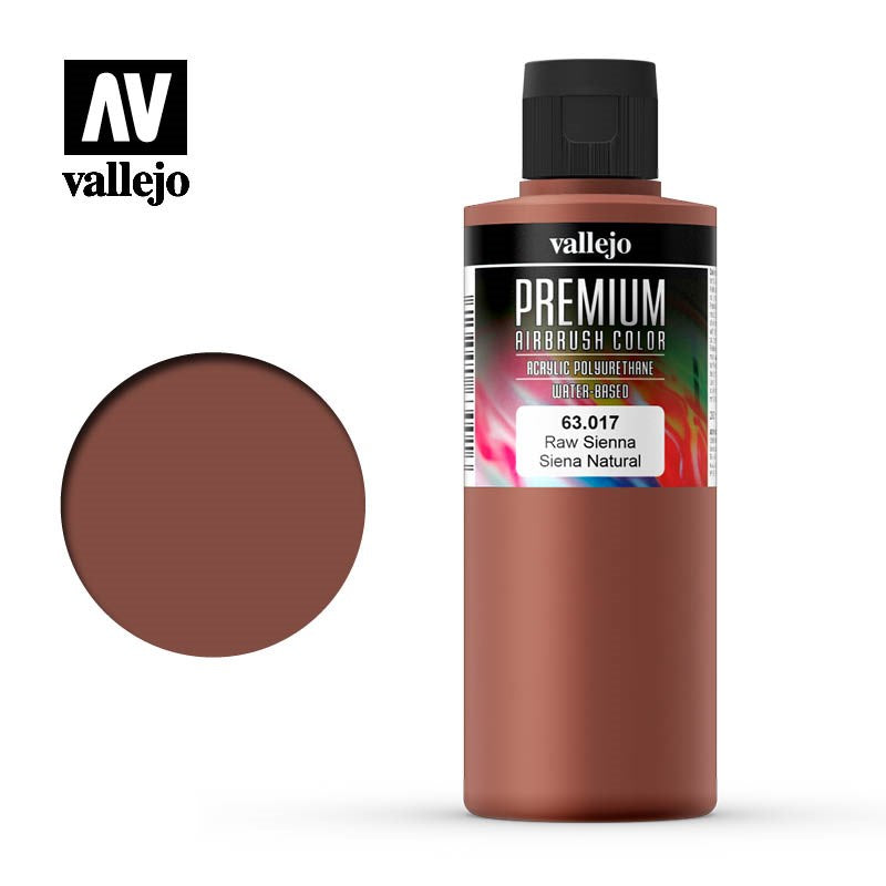 Vallejo AV63017 Premium Colour Raw Sienna 200ml