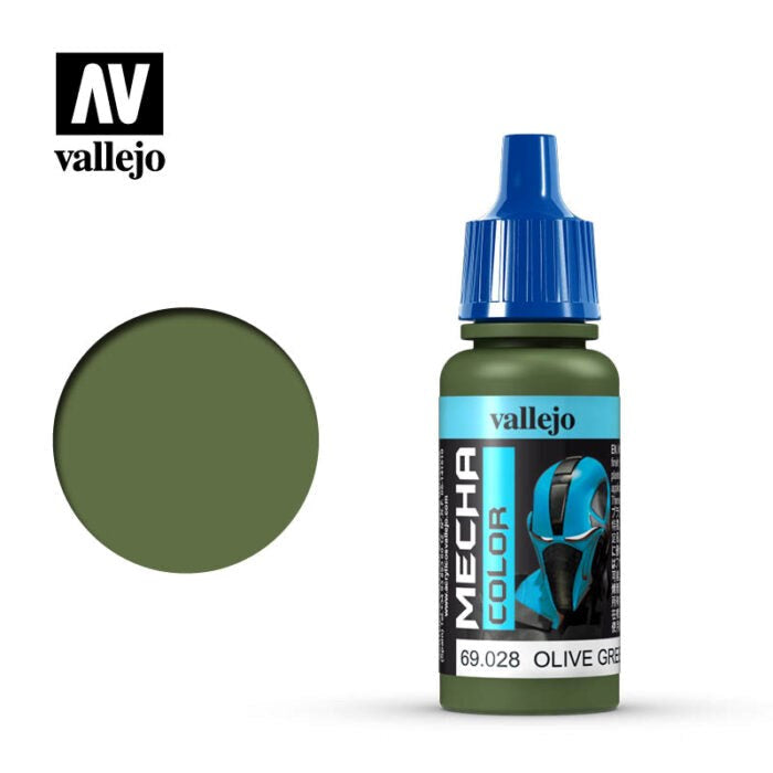 Vallejo AV69028 Mecha Colour Olive Green 17ml (8938276061421)