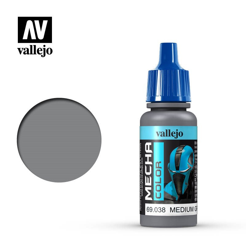 Vallejo AV69038 Mecha Colour Medium Grey 17ml